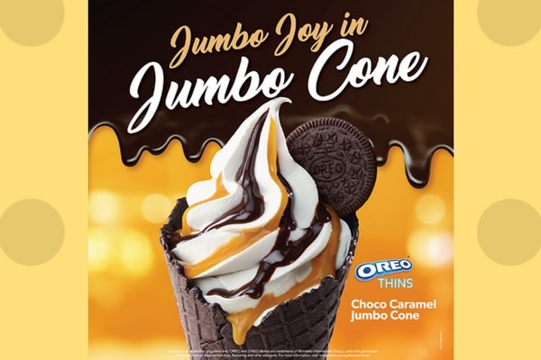mcdonald's choco caramel jumbo cone promotion