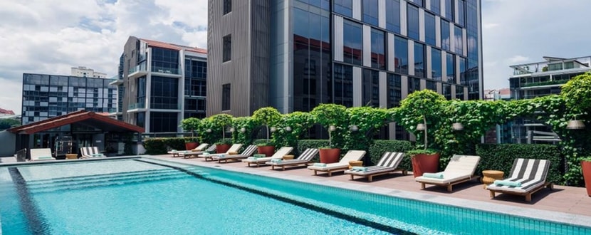hotel rooftop swimming pool - SingSaver