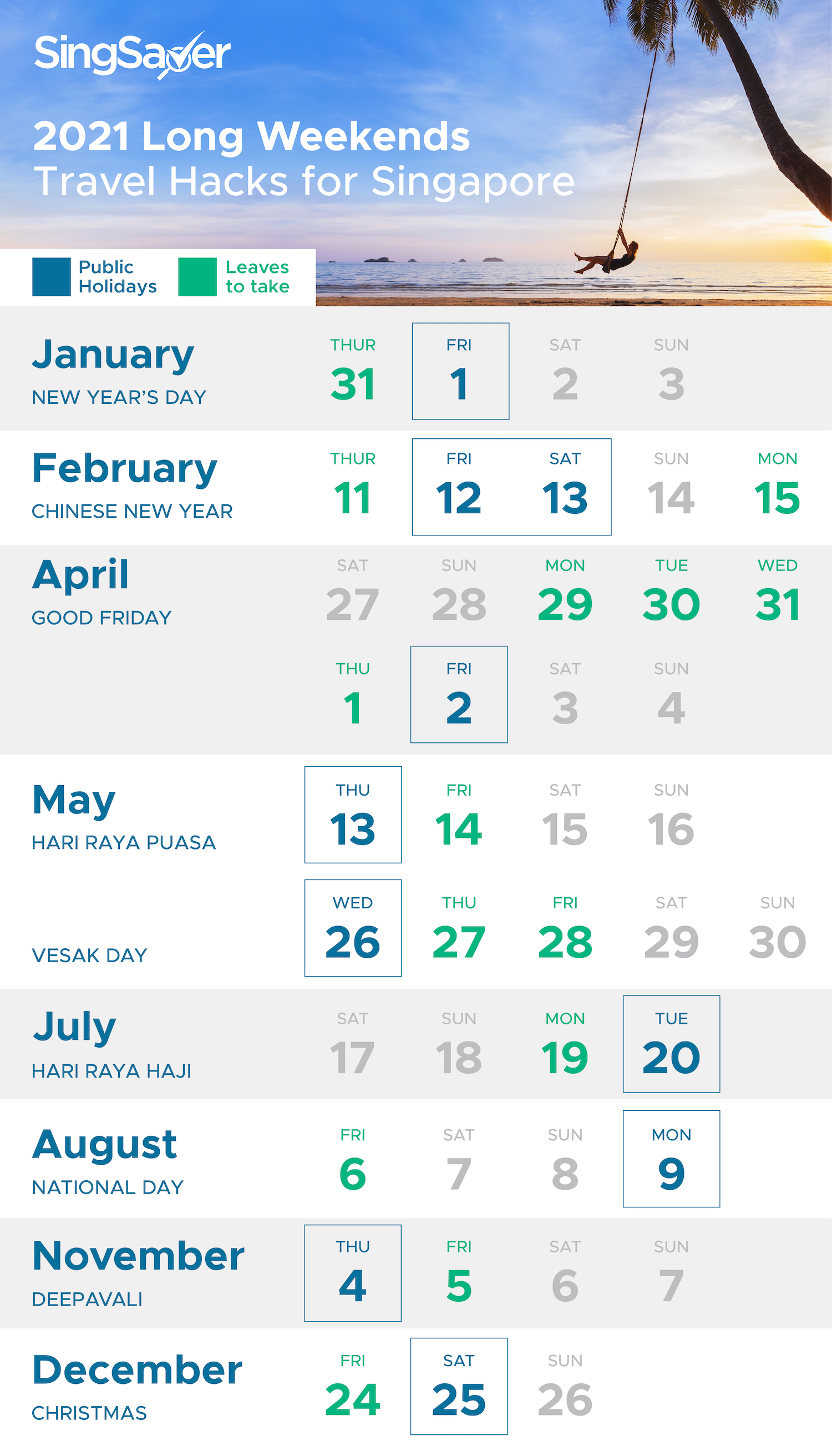 Featured image of post 2021 Public Holidays Singapore - These dates may be modified as official changes are announced, so please check back regularly for updates.